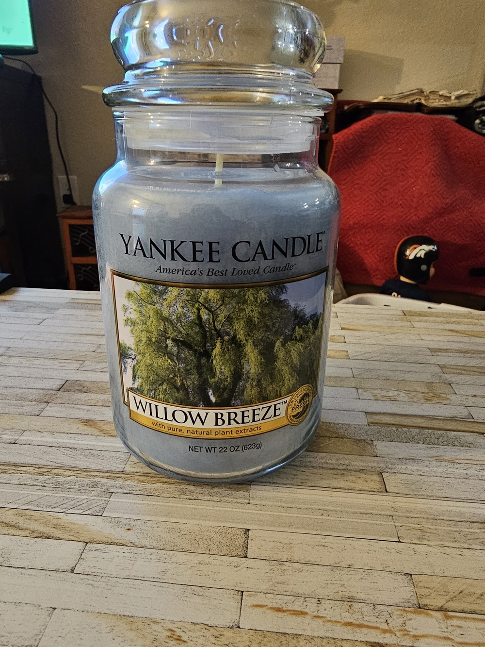 Yankee Candle Willow Breeze Large Jar Candle - Light Blue